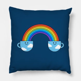 Coffee Rainbow Pillow