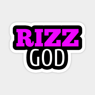 Rizz God Pink Magnet