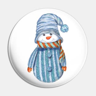 Snowman Pin