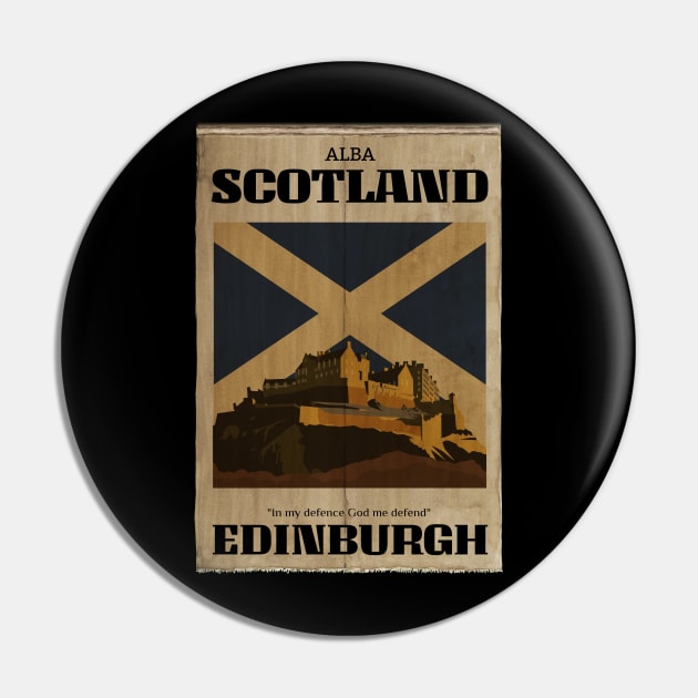 make a journey to Scotland Pin by KewaleeTee