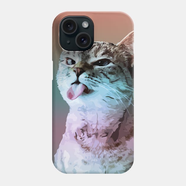 Rainbow Egyptian Mau Phone Case by MAGE