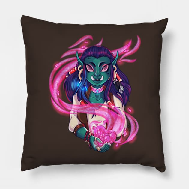 Sorceress of the heart Pillow by KeishaMaKainn