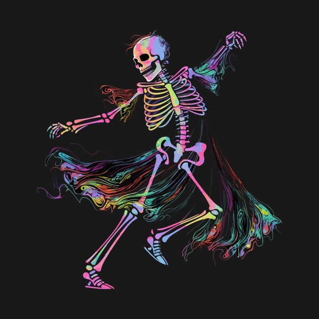 Dancing Skeleton: Art in Motion by VectorAD