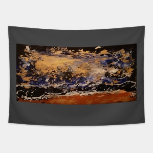 Sunshine after the storm abstract Tapestry