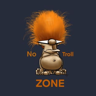 Funny Spectickles No Troll Zone Design T-Shirt