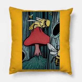 Mushroom Bee Pillow