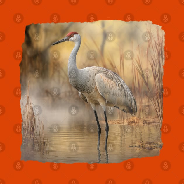 Sandhill Crane 01 by Elisabeth Lucas