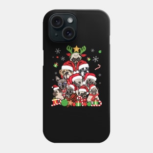 Pug Christmas Shirt Merry Pugmas Xmas Tree Santa Boys Gifts Phone Case