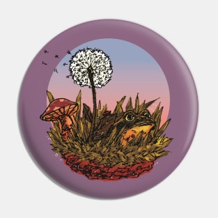 Frog At Dawn Pin