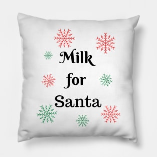 milk for santa cute funny xmas christmas gift Pillow