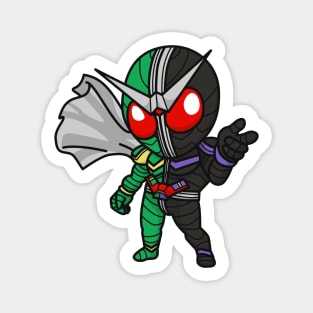 Kamen Rider W (CycloneJoker) Chibi Style Kawaii Magnet