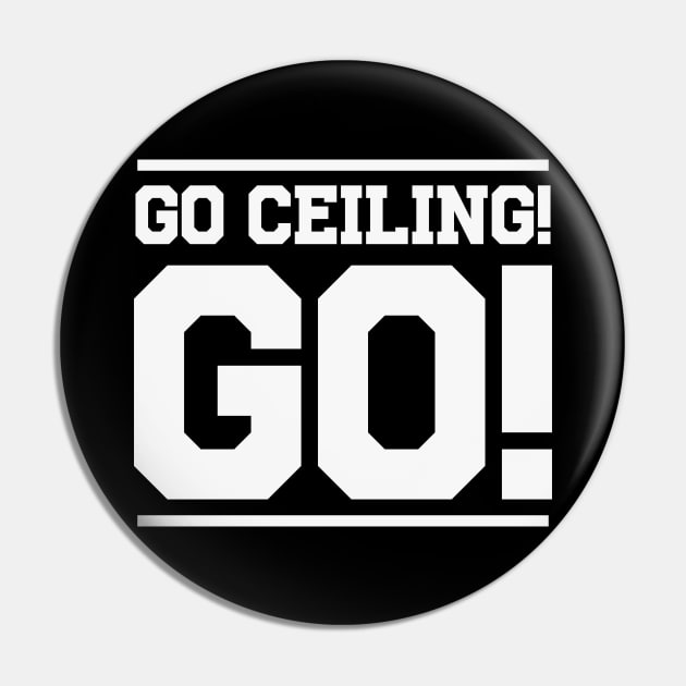 Go Ceiling Go! Funny Ceiling Fan Halloween Costume Pin by BamBam