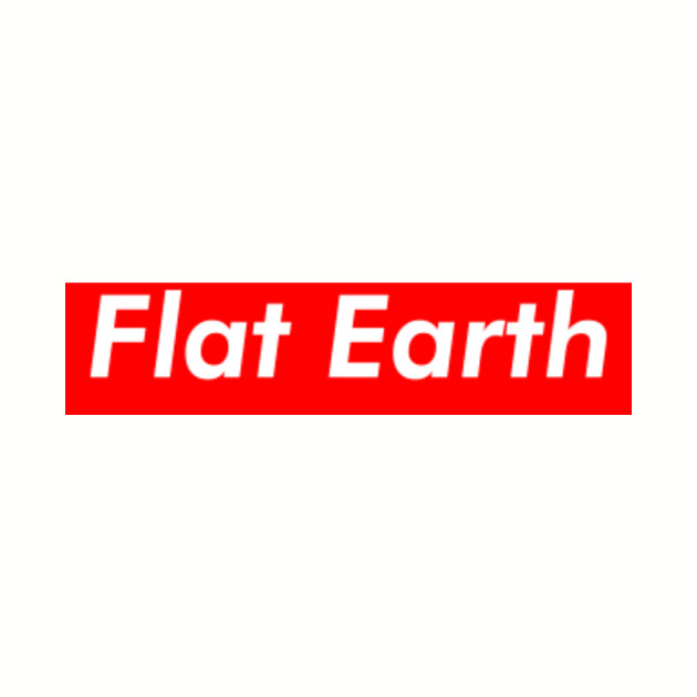flat earth t shirt supreme