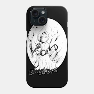 Just an owl? 21/12/23 - vintage horror inspired art Phone Case