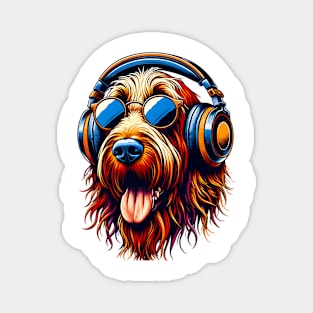 Spinone Italiano DJ Smiles with Rhythmic Vibes Magnet