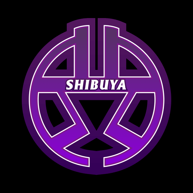 Shibuya Ward of Tokyo Japanese Symbol by PsychicCat