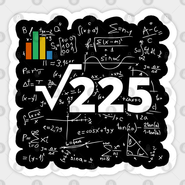 Cool 15th Birthday Math Wizard - Cool 15th Birthday Math Wizard - Sticker