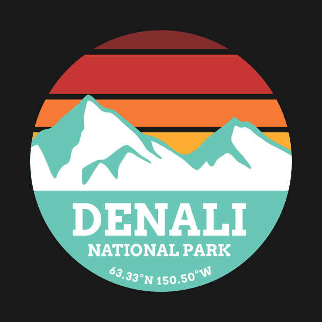 Denali National Park Retro Sticker by roamfree