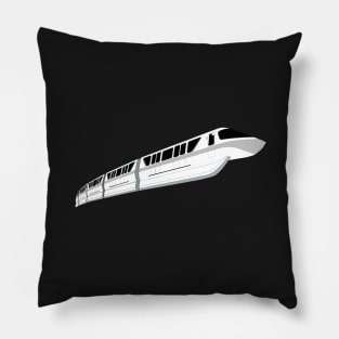 Silver Monorail Pillow