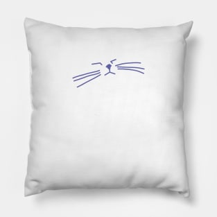 Very Peri Periwinkle Cat Face Pillow