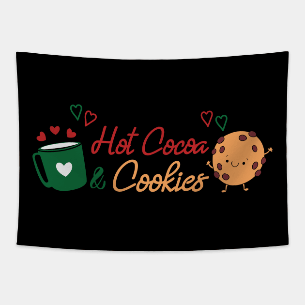 Hot Cocoa and Cookies Tapestry by MZeeDesigns