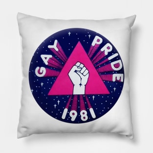 Gay Pride 1981 Vintage Pillow