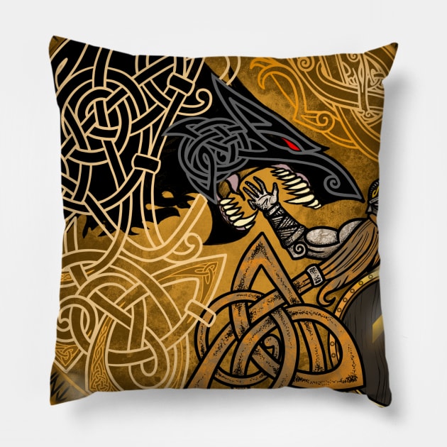 The Binding of Fenrir Pillow by celtichammerclub