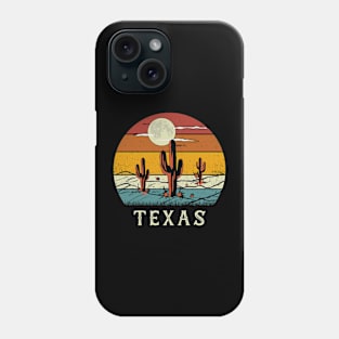 Retro Vintage Saguaro Cactus Cactus Sunset Desert Cactaceae Phone Case