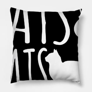 cats and tats cute cool design Pillow