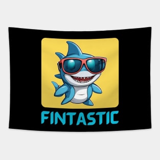 Fintastic | Shark Pun Tapestry