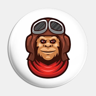 Monkey pilot Pin