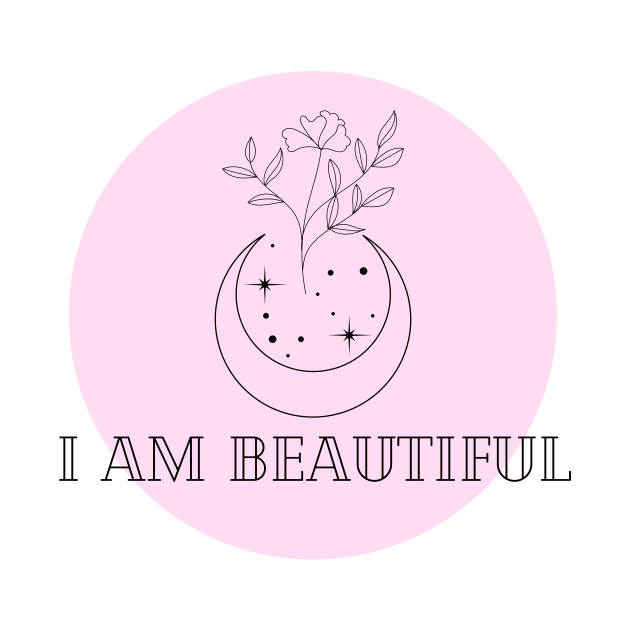 Affirmation Collection - I Am Beautiful (Pink) by Tanglewood Creations