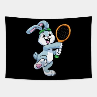 Rabbit as Tennis player with Headband at Tennis Tapestry