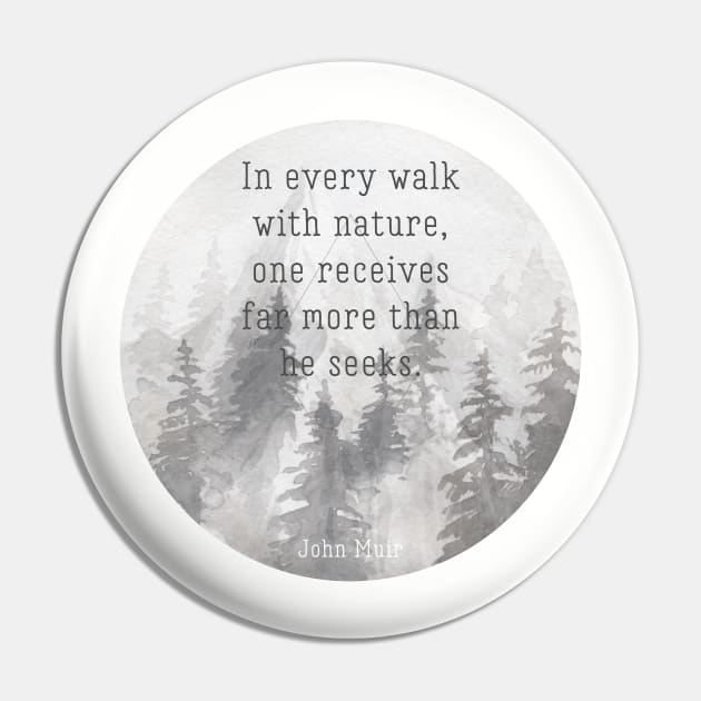 John Muir Pin by christinamedeirosdesigns