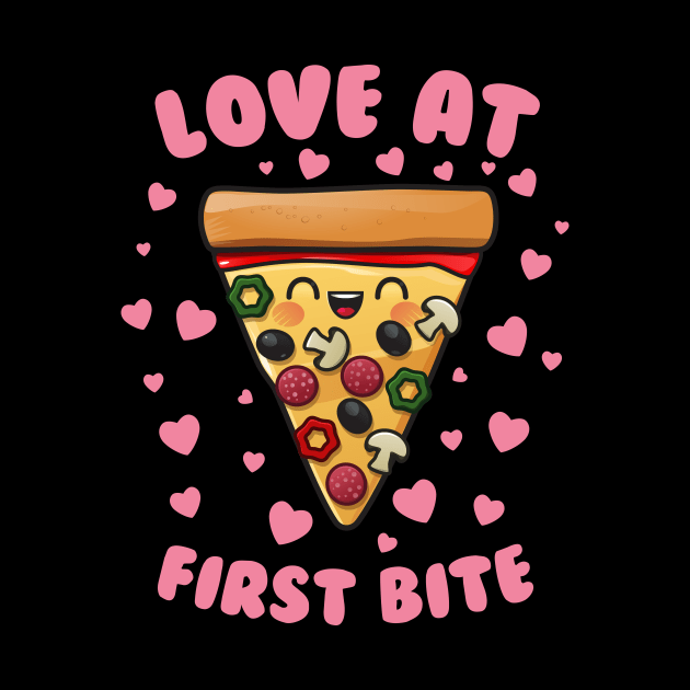 Love At First Bite Pizza by thingsandthings