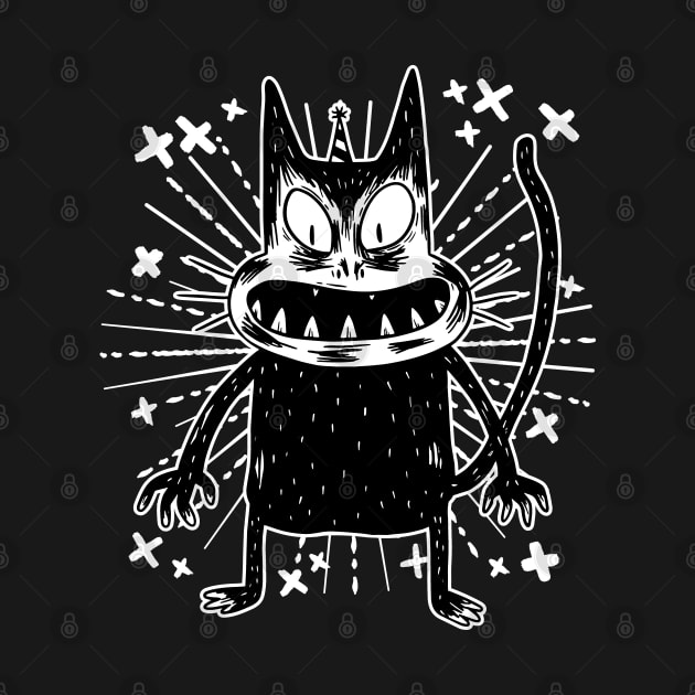 Scaredy and Spooky Cat Freaking Out - For Cat Moms and Dads by Graphic Duster