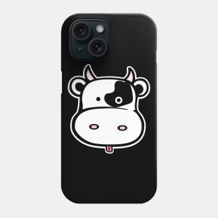 Cute Cow Head Phone Case