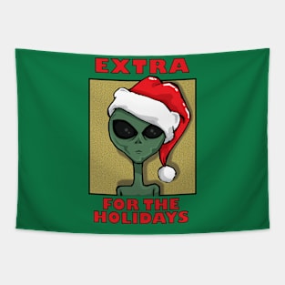 Alien Christmas 2 Tapestry