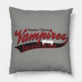 Santa Clara Vampires Pillow