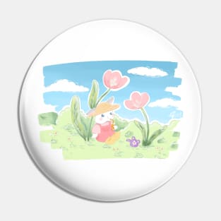 Claude and Meadow Flower | Bunniesmee Pin