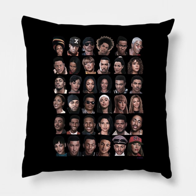 90's RnB Pillow by Art Simpson