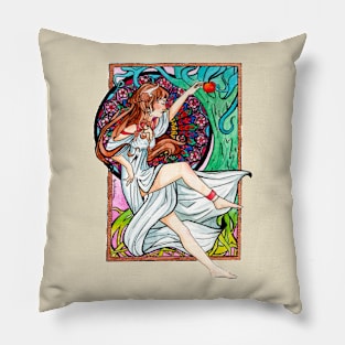 Eve Art Nouveau Pillow