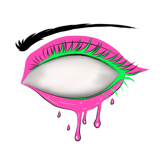 Neon Psychedelic Slime Eye by RavenRarities