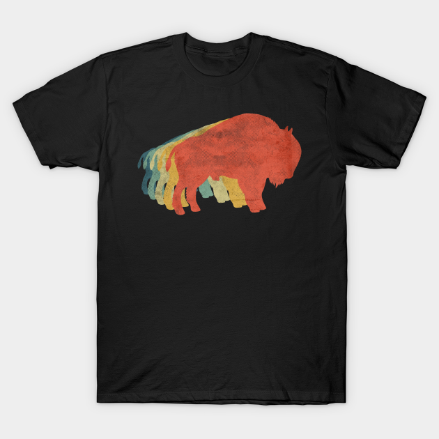 Discover Buffalo Retro Vintage Color - Buffalo - T-Shirt