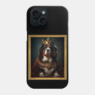 Stalwart Bernese Mountain Dog - Medieval Swiss King (Framed) Phone Case