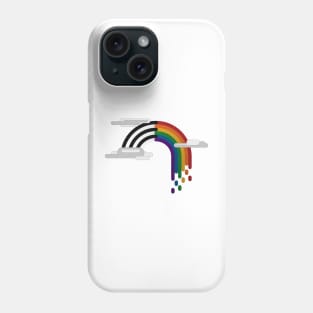 LGBT Ally Pride Flag Minimalist Drip Rainbow Design Phone Case