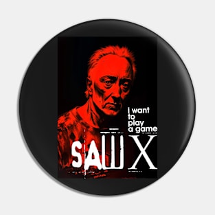 SAW X Tobin Bell as John Kramer movie graphic design poster Pin