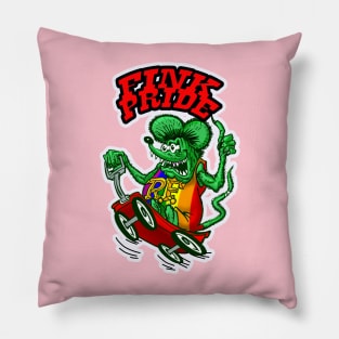 Rat Fink pride Pillow