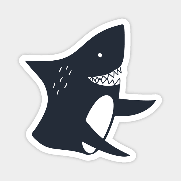 Dangerous Shark Magnet by JunkyDotCom