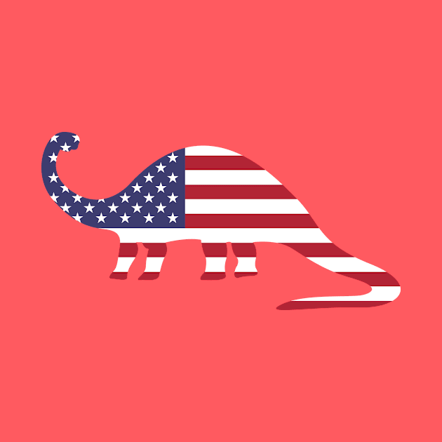 American Flag Dinosaur by Kyle O'Briant